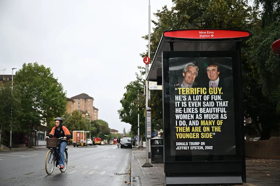 The president was friends with Epstein decades ago, calling him a 'terrific guy' in a 2002 New York magazine profile (Justin Tallis/AFP via Getty Images)