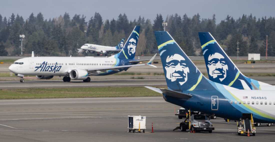 Alaska Airlines jets on the tarmac at Seattle-Tacoma International Airport. This year Alaska joined the long list of airlines forced to ground their planes because of IT outages.  