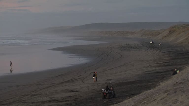 The beach where the incident occurred.