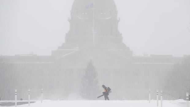 Blowing snow, cold and blizzard conditions: Weather alerts issued for large swaths of Alberta