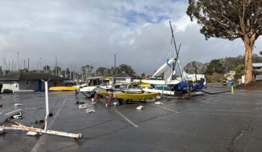 High winds damage boats at Santa Cruz harbor