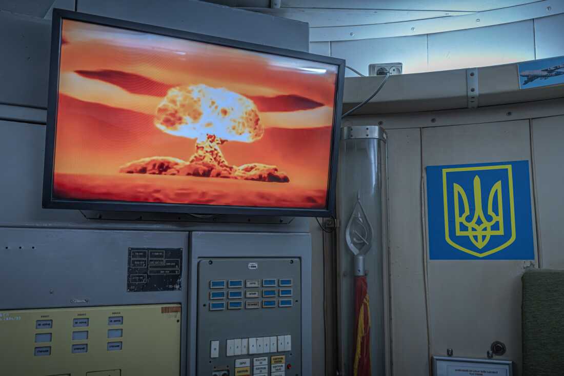 Visualization of a nuclear strike at the command post of the 309th Missile Regiment. Museum of the Strategic Missile Forces in Mykolaiv region on 5 December 2025 Images: @shtukaanton - Anton Shtuka/NPR