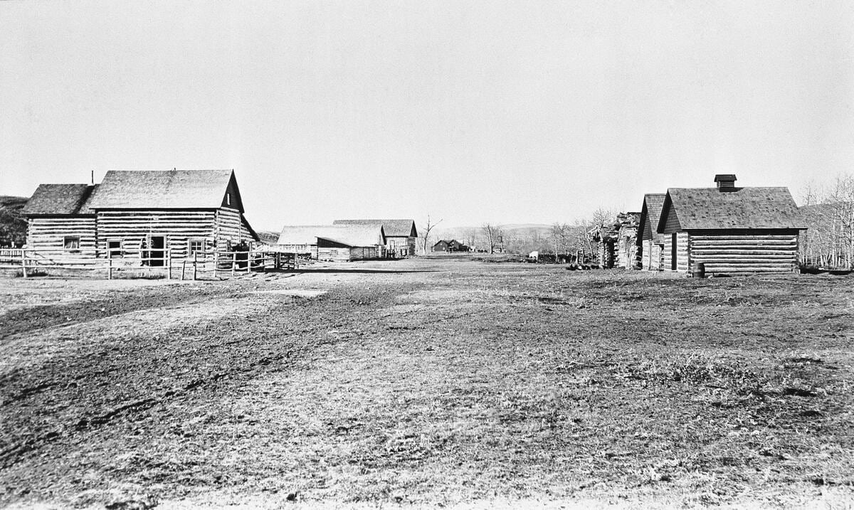 The Bar U Ranch pictured around 1892. 