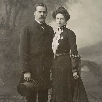 Wild Bunch members Harry Longabaugh and Etta Place.