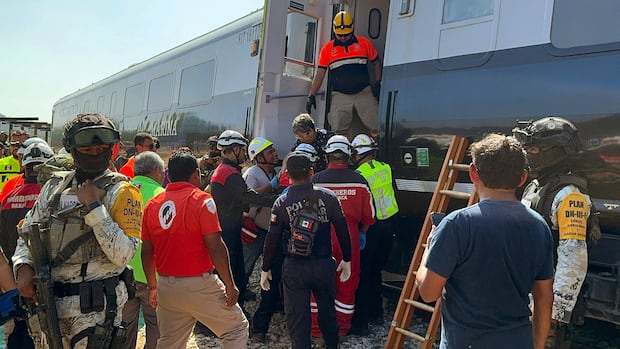 Train derailment kills 13 in southern Mexico