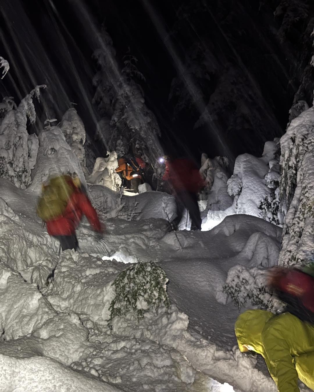 Search and rescue in deep snow