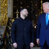President Donald Trump greets Ukraine's President Volodymyr Zelenskyy at his Mar-a-Lago club, Sunday, Dec. 28, 2025, in Palm Beach, Fla.