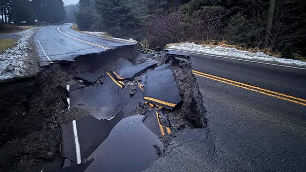 Highway washouts continue in Haida Gwaii, northwest B.C. amid heavy rainfall