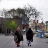 Women walk down a street in the predominantly Somali neighborhood of Cedar-Riverside in Minneapolis in 2022. The Twin Cities is a hub for Somalis in the U.S.