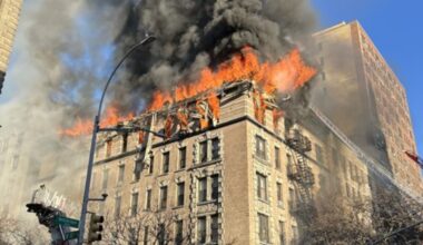 3 residents, 3 firefighters hurt in 4-alarm Upper West Side apartment building fire in Manhattan