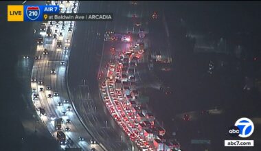 Several lanes of 210 Freeway shut down after deadly crash in Arcadia