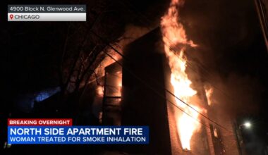 1 injured in apartment fire on Glenwood Avenue in Uptown, Chicago police say
