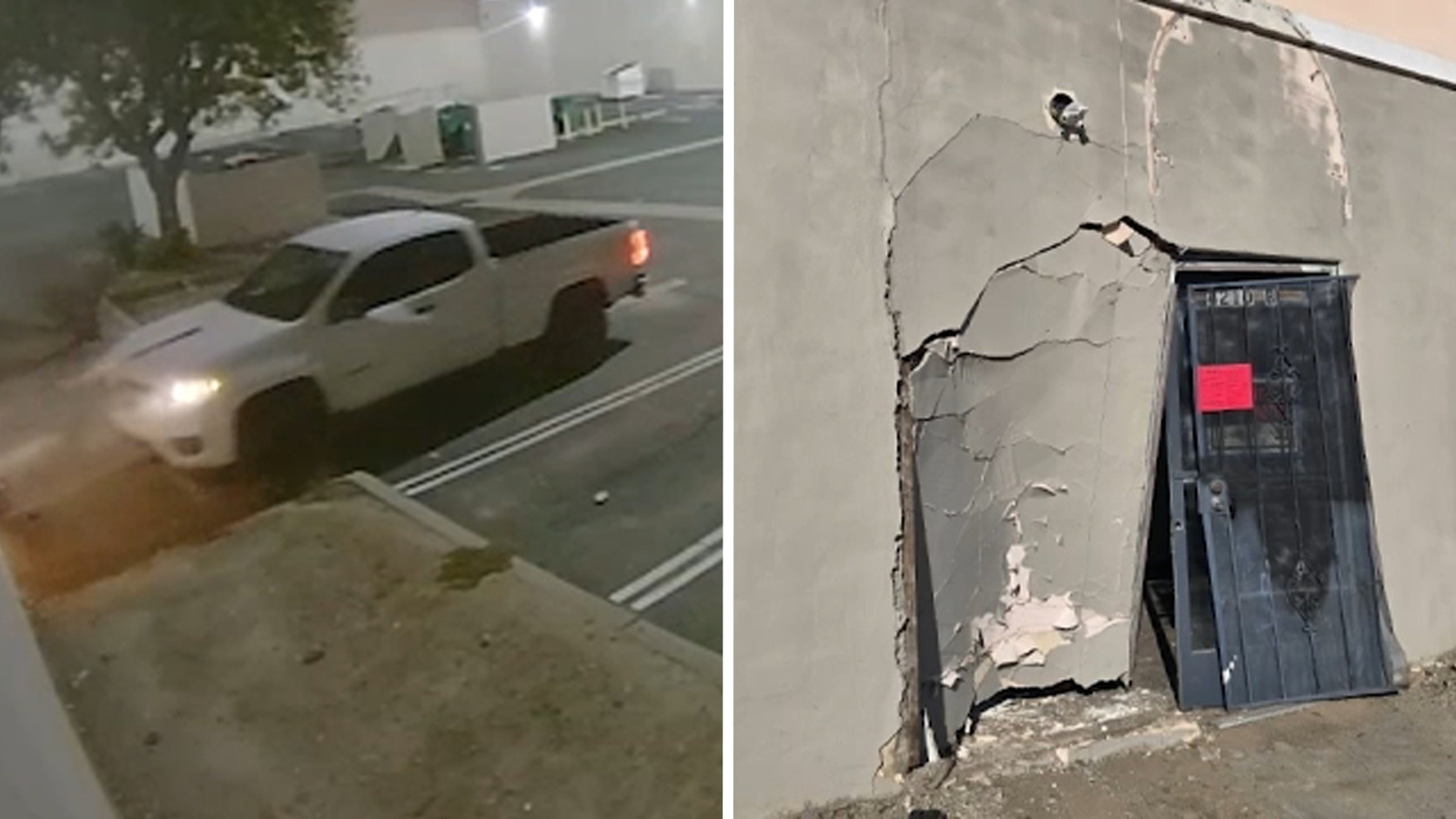 Caught on video: Owners of shapewear store in Baldwin Park believe vandal intentionally rammed truck into building