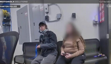 Dramatic video captures accused shoplifter allegedly pulling a gun on Ohio police officer at Walmart