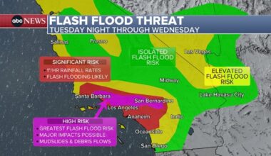 Parts of SoCal upgraded to rare 'high risk' of flash flooding on Wednesday