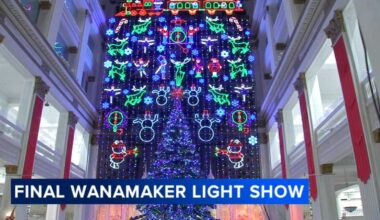 Wanamaker Light Show in Philadelphia draws crowds for final viewing before two‑year hiatus