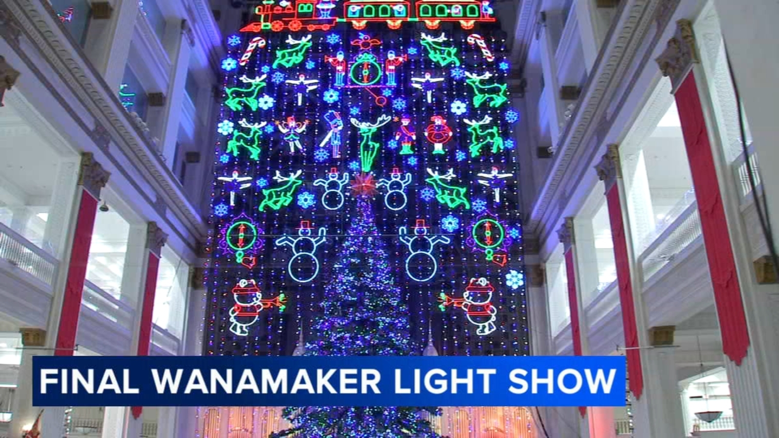Wanamaker Light Show in Philadelphia draws crowds for final viewing before two‑year hiatus