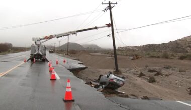 Wrightwood neighbors begin cleanup after Christmas Eve mudslide; thousands remain without power