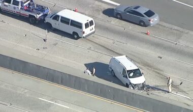 At least 5 injured in crash on NB 5 Freeway in Mission Hills involving LA County sheriff's inmate van