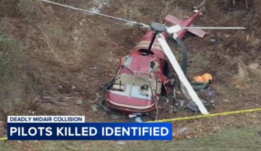 Names released of 2 pilots killed in midair helicopter collision in Hammonton, New Jersey