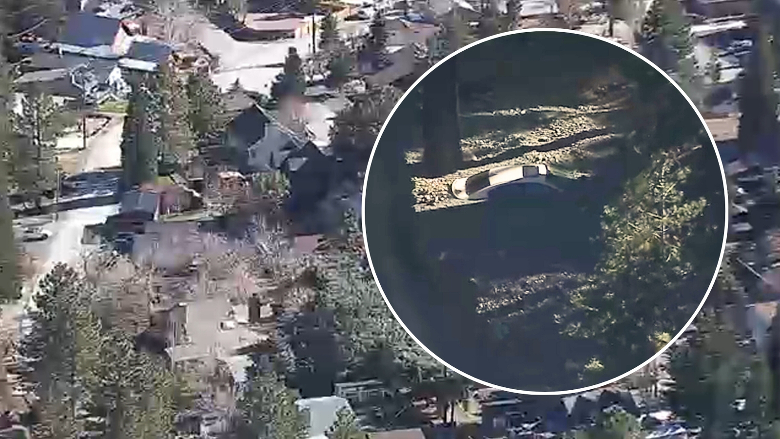 AIR7 captures first aerial view of Wrightwood storm damage