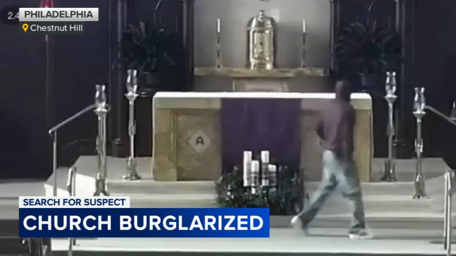 Priest catches man breaking into church's 'poor box' in Chestnut Hill, Philadelphia police say