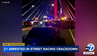 21 arrested in street racing crackdown on 110 Freeway, CHP says