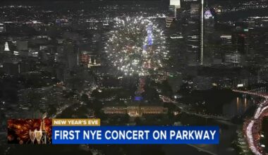 3 New Year's Eve fireworks shows and a free concert tonight in Philadelphia