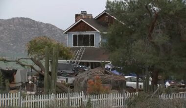 Firefighter dies after house fire in Nuevo, Riverside County