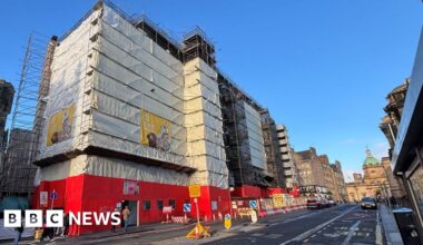 What's going on with Edinburgh's scaffolding hotel?