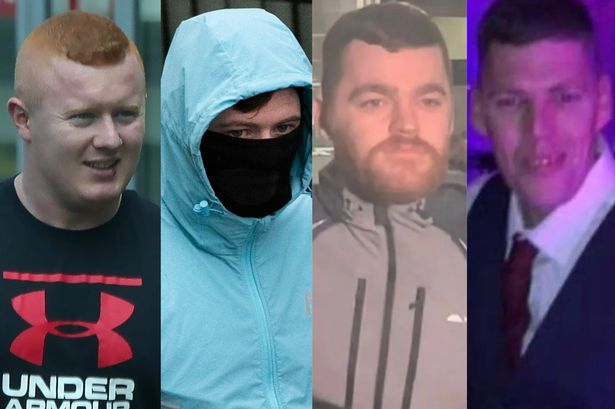 Pictured, left to right, Jason Hennessy Jr; Brandon Hennessy; Dean Fitzsimons and Kenneth Fitzsimons. 