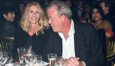 Jeremy Clarkson shares a rare glimpse of private life with Irish girlfriend Lisa Hogan as they celebrate anniversary