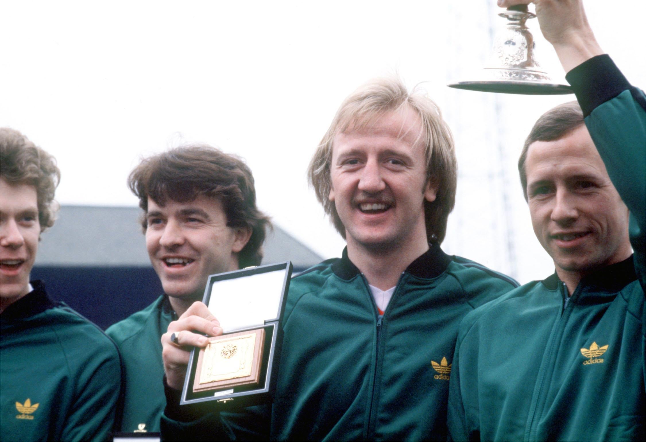John Robertson (2nd left) was part of the Forest squad which won the League title in 1978 (PA)