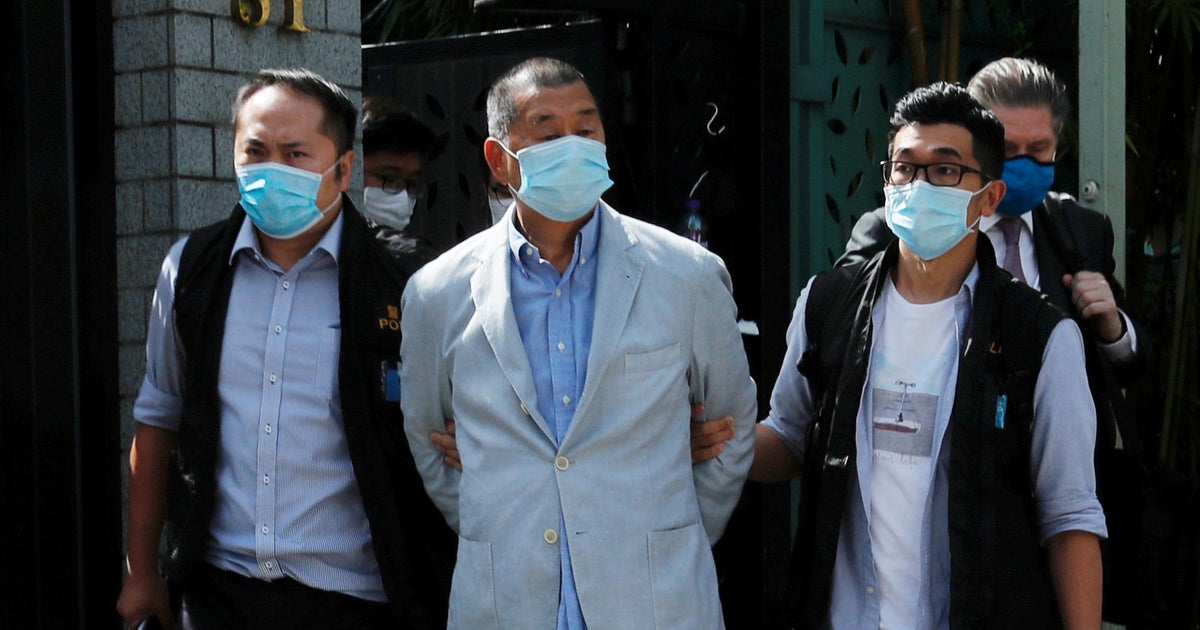 Media mogul Jimmy Lai Chee-ying, founder of Apple Daily is detained by the national security unit in Hong Kong