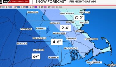 Map shows where in Massachusetts could get plowable snow tonight into Saturday morning