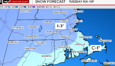 Maps show where storm could bring snow to parts of Massachusetts before Christmas