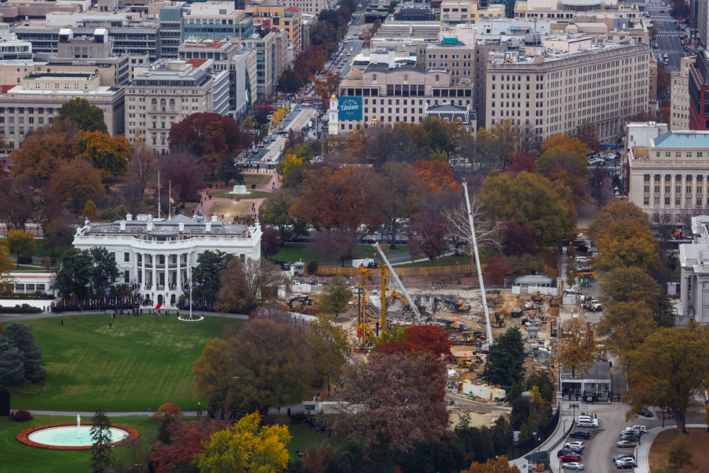 A view of the White House following the longest shutdown of the government, in Washington