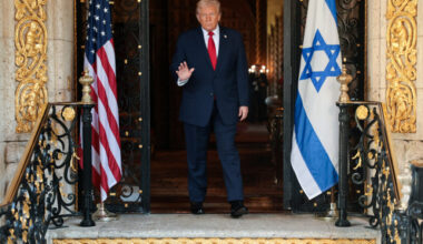 U.S. President Trump meets Israeli PM Netanyahu at Trump’s Mar-a-Lago club, in Palm Beach