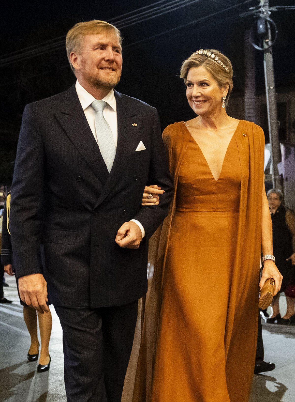 The King and Queen of the Netherlands attend a state banquet in Paramaribo during their state visit to Suriname on December 1, 2025 (REMKO DE WAAL/ANP/Alamy)