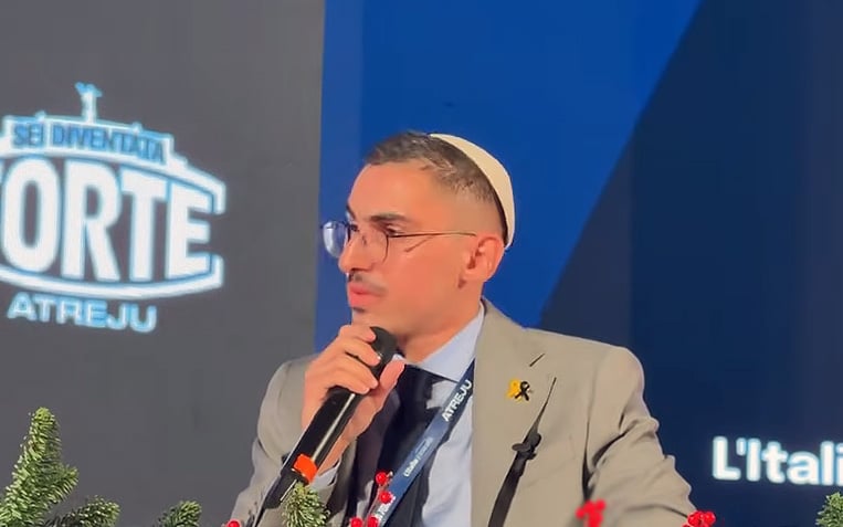 Former hostage retells October 7 horrors at event of Italy's ruling party