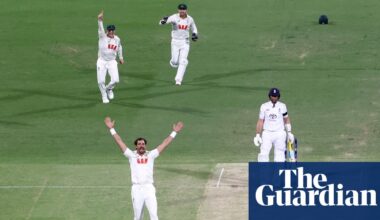 Mitchell Starc’s bat-and-ball double whammy at dusk propels Australia into the light | Ashes 2025-26