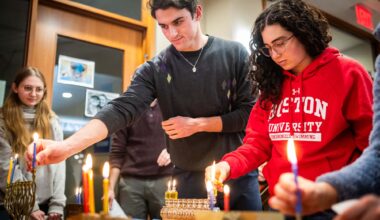 2025 Hanukkah Lighting at BU Hillel | BU Today
