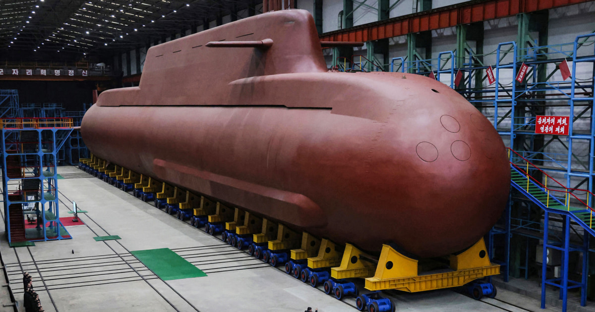 North Korea displays apparent progress in construction of nuclear-powered submarine