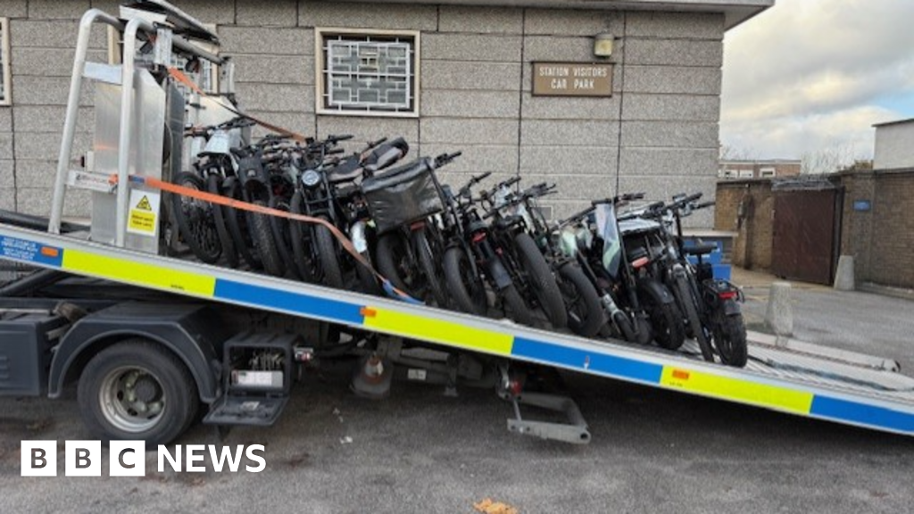 Dozens of illegal e-bikes seized in Merton police raids