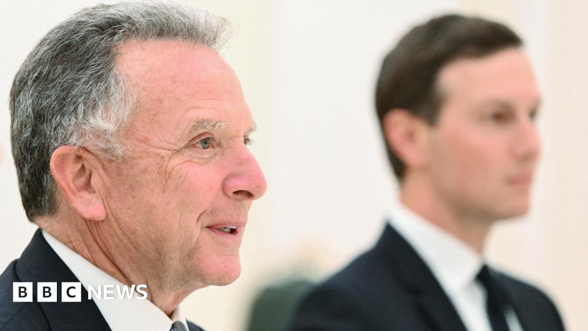 US President Donald Trump's special envoy Steve Witkoff and son-in-law Jared Kushner attend a meeting with Russian President Vladimir Putin at the Kremlin in Moscow, Russia on 2 December 2025.