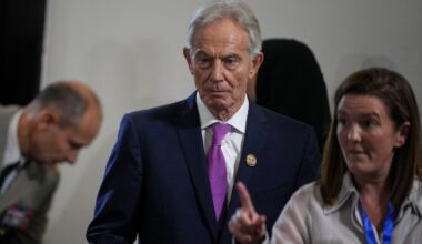 Tony Blair ruled out of Gaza’s ‘board of peace’