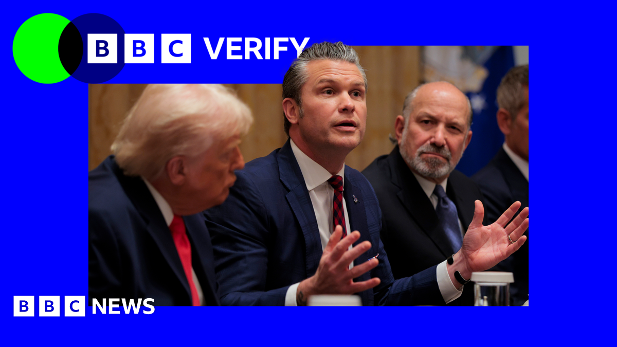 US Secretary of War Pete Hegseth speaks during a cabinet meeting alongside President Donald Trump and US Secretary of Commerce Howard Lutnick in the Cabinet Room of the White House in Washington DC.
