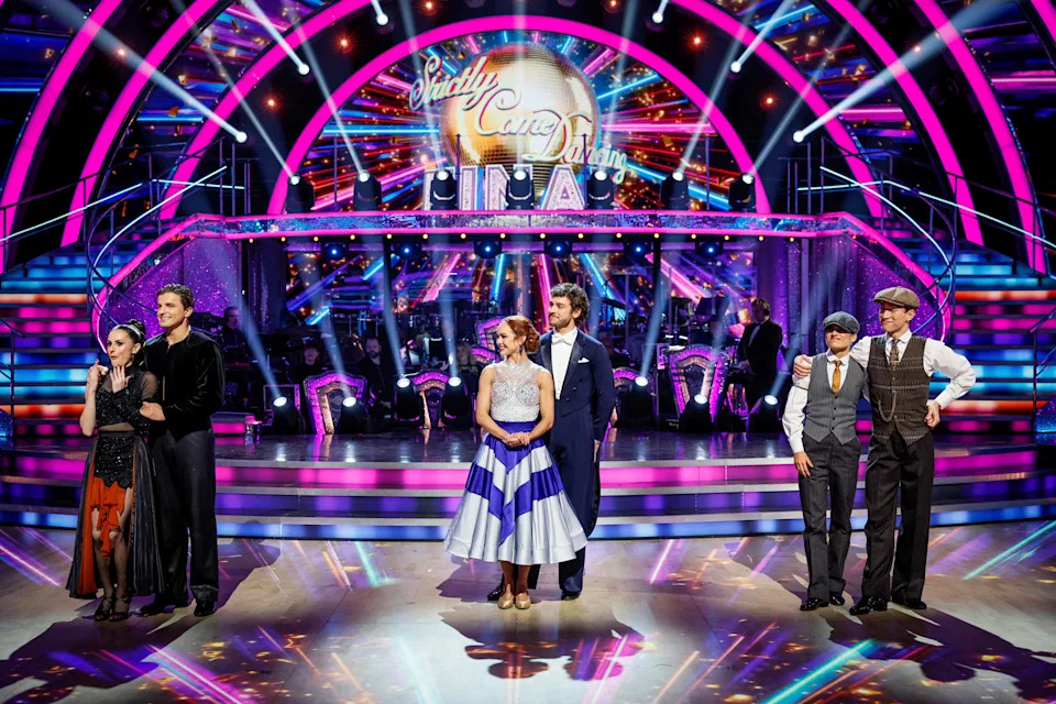 The Strictly 2025 finalists. (BBC/Guy Levy)