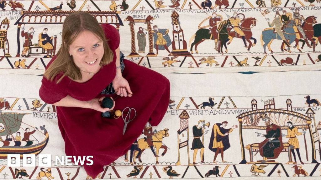The Wisbech embroiderer racing to recreate the Bayeux Tapestry