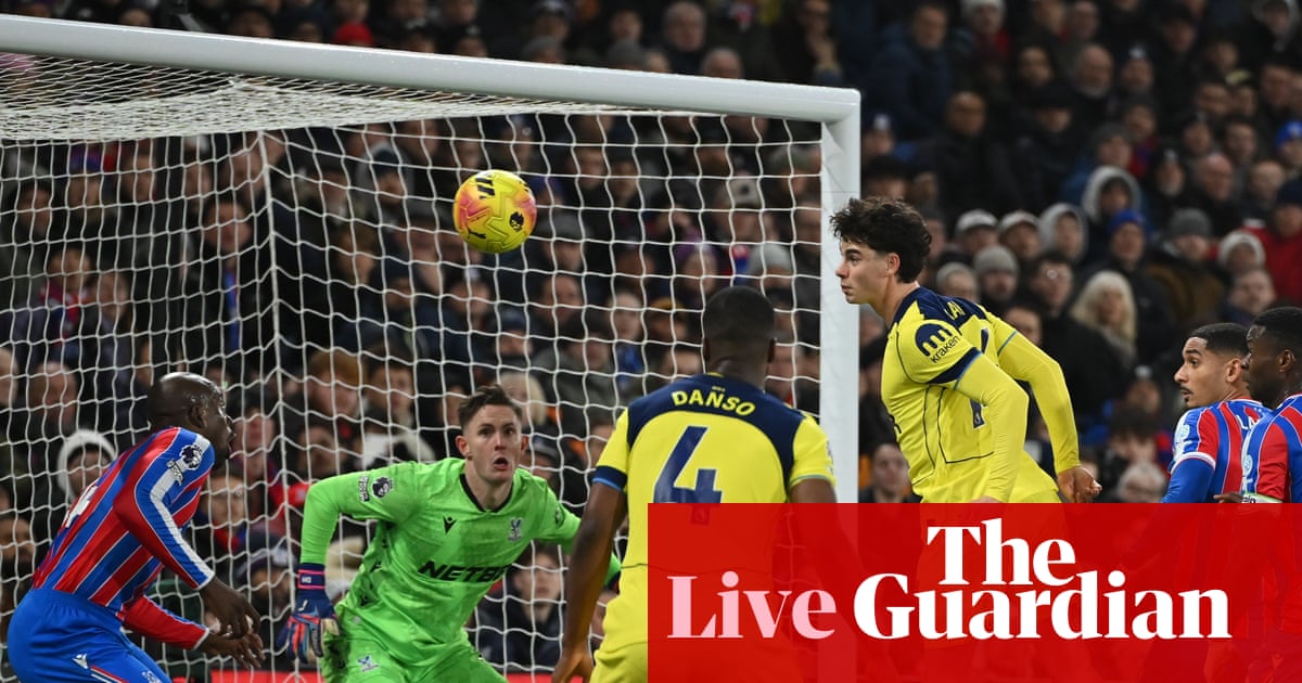 Crystal Palace v Tottenham: Premier League – live | Premier League